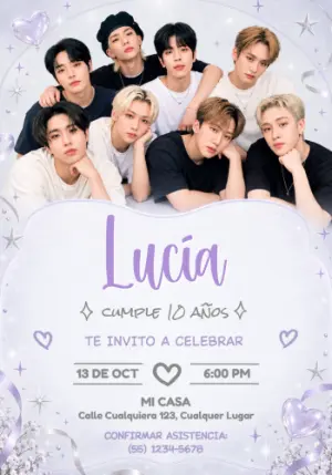Stray Birthday Invitation – Static – Jotta Arts